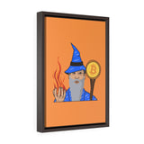 Originals Bitcoin Wizard Framed Gallery Wrap Canvas